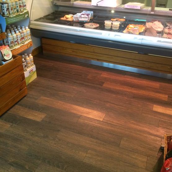 Commercial Business with Tiled Wood Flooring