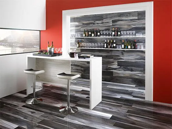 Tiled Bar Area