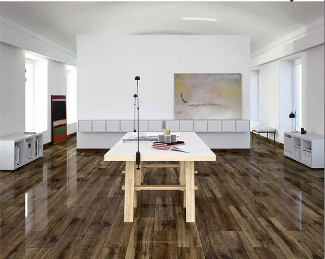Dark Wood Floor Tiling