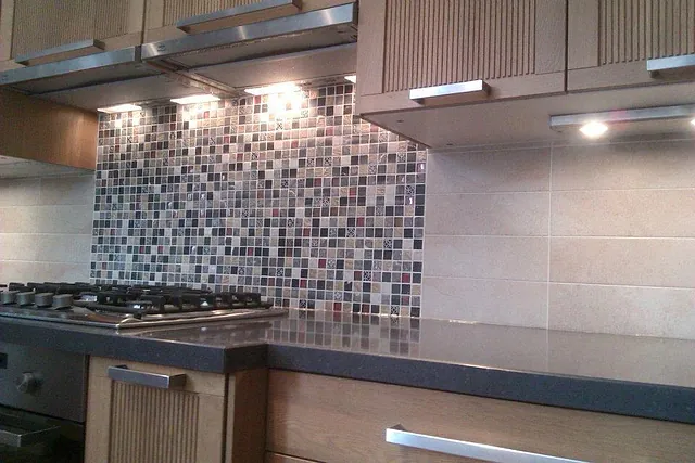 Backsplash Tiling in Kitchen